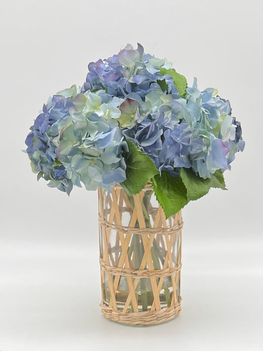 Palm Beach Tall Woven Bamboo Hydrangea