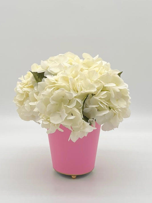 Deluxe Hydrangea Round Cachepot